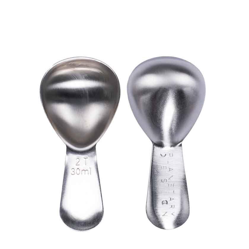 Stainless Steel Coffee Scoop 2 Tablespoon Measuring Spoon Set of 2