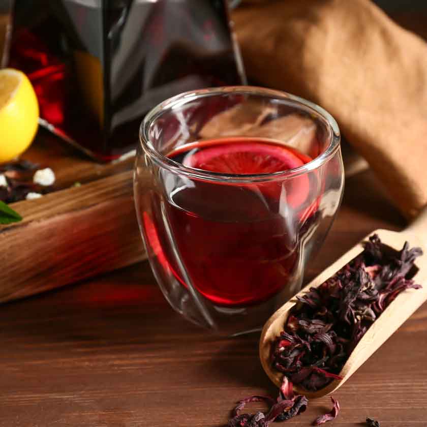 Herbal Raspberry Hibiscus Tea