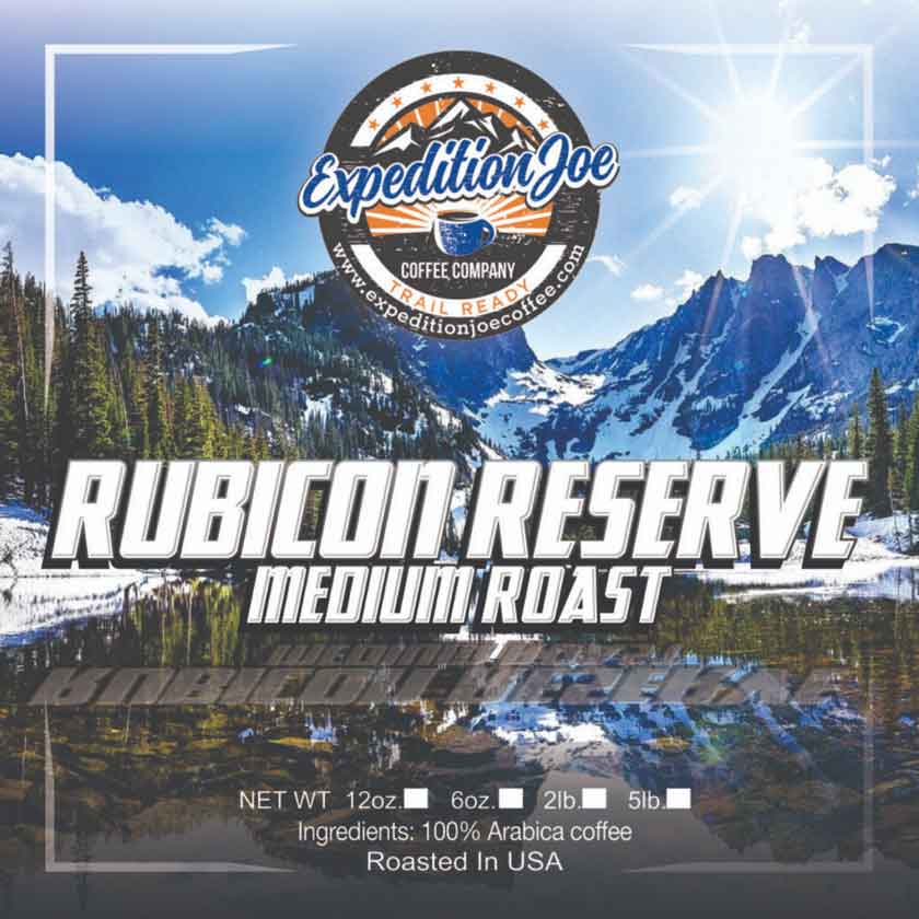 Rubicon Reserve medium roast coffee from Expedition Joe Coffee
